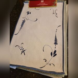 Set of 4 Separate Designs Tapestry Placemats 13"×18" Bibb Chef Collection New